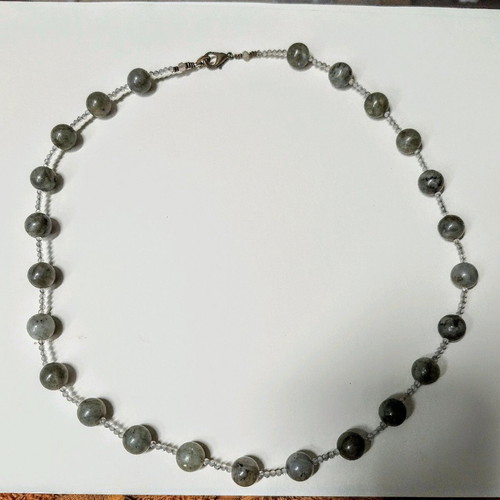 Labradorite necklace new, length 52 cm