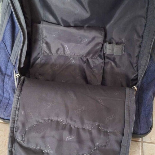 Polo school bag with wheels used with police car embroidery