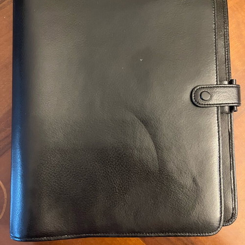 Filofax large size leather new black 23.5x27 cm