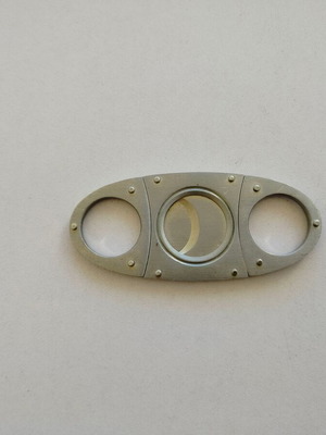 Metal cigar cutter "HELLO BINARY" used