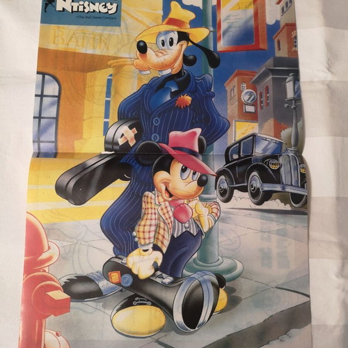 Mickey Mouse and Goofy poster new from Happy Disney Stories magazine