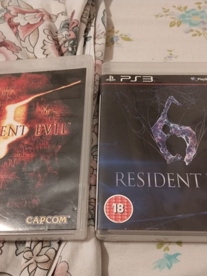 Resident Evil 5 and 6 PS3 games