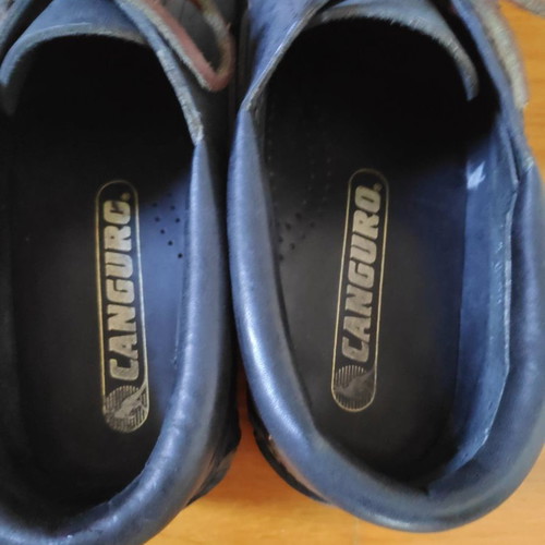 Canguro Original men's leather shoes used, black