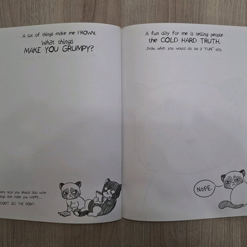 Grumpy Cat All About Miserable Me Doodle Journal new