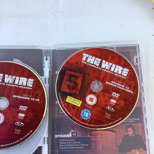 The Wire DVD series seasons 4 and 5 like new, subtitled
