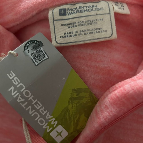 Mountain Warehouse Snowdon Melange women's fleece UK 12, coral