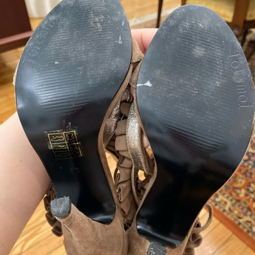 Toi&Moi suede heels like new, size 38, brown
