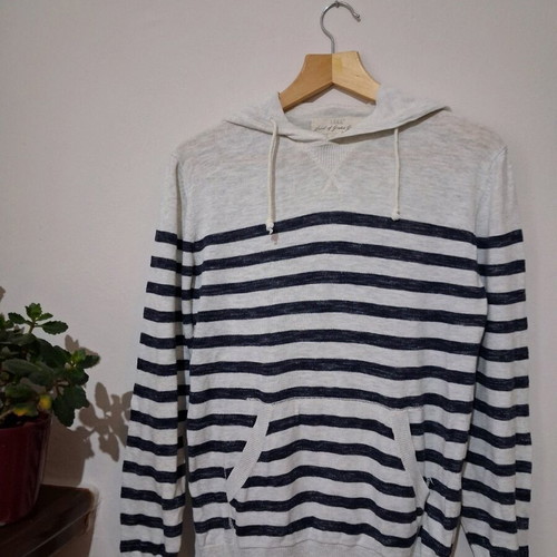 Spring sweatshirt H&M like new, men's, white and blue, size S