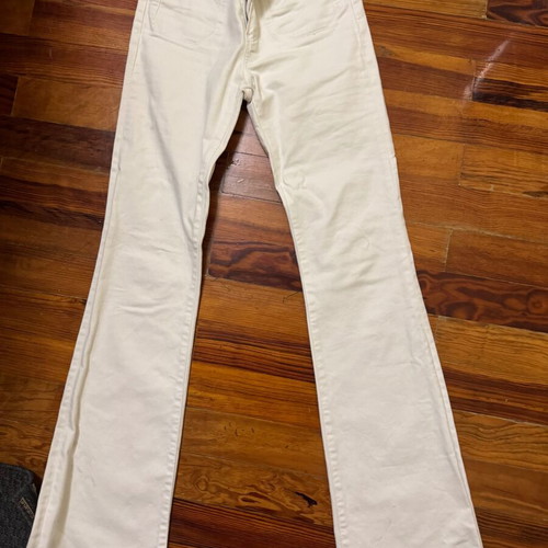 Massimo Dutti women's white bell-bottom pants like new, size 34