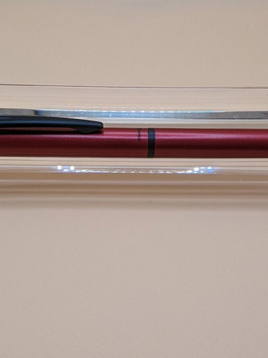 Pentel Energel Metallic Red гел писалка нова с метално тяло