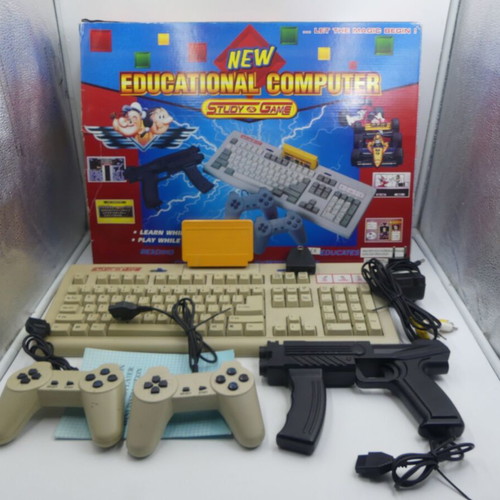 Electronic Kids Retro Console used, educational computer study game
