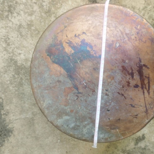 Large copper pot with lid like new