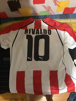 Rivaldo Olympiacos football jersey, authentic
