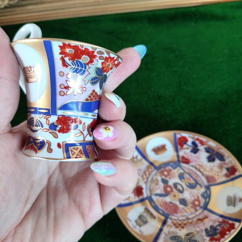 Collectible vintage porcelain espresso cup with saucer The Museum of Porcelain