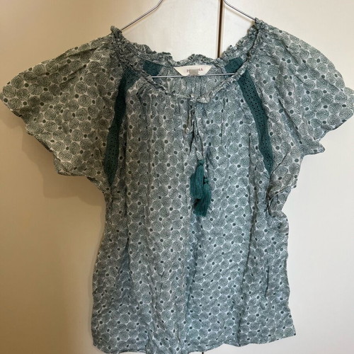 Per Una blouse size 10/M green like new