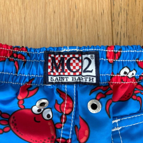 MC2 Saint Barth swimsuit like new, kids 3-4 years, blue and red