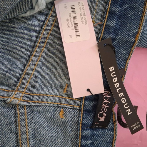Bubblegun jeans new, size large, blue