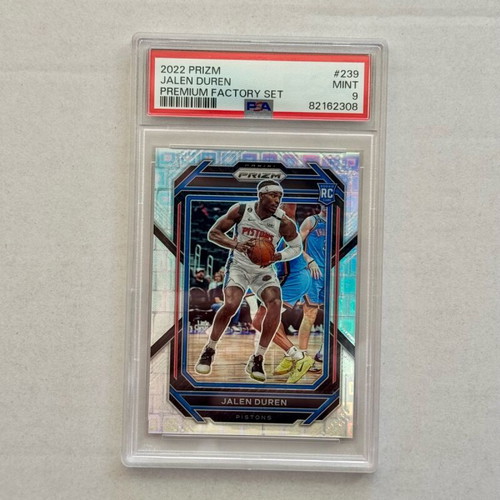 Κάρτα Panini Prizm Jalen Duren Rookie Premium Factory 034/150 PSA 9 καινούργιο
