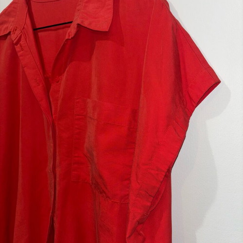 Mango shirt loose with batwing sleeve, size Small, like new, orange