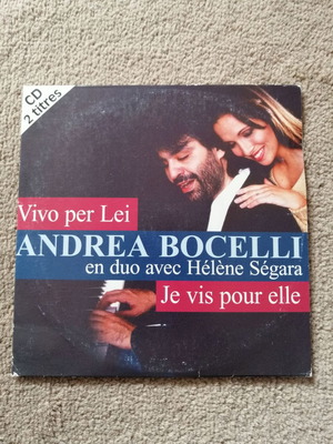 Andrea Bocelli & Hélène Ségara Vivo Per Lei - Je Vis Pour Elle CD-Single μεταχειρισμένο