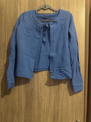 Cardigan 100% cotton new, size S, blue