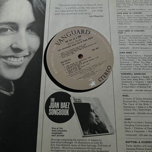 Joan Baez One Day At A Time vinyl used, very good condition