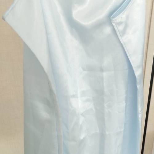 Luxury Baby Blue Satin Top XL XXL like new, adjustable straps