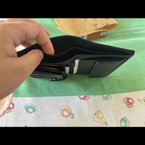Lavor men's leather wallet new, black