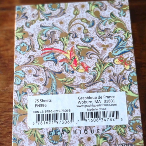 Stationery set and notebooks with Florentine design new