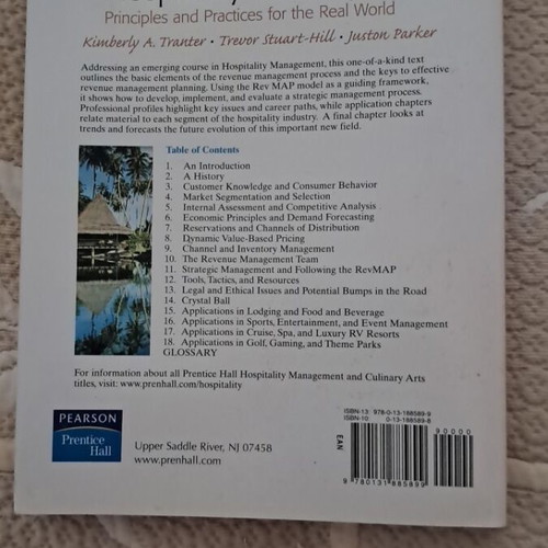 An Introduction to Revenue Management for the Hospitality Industry book used
