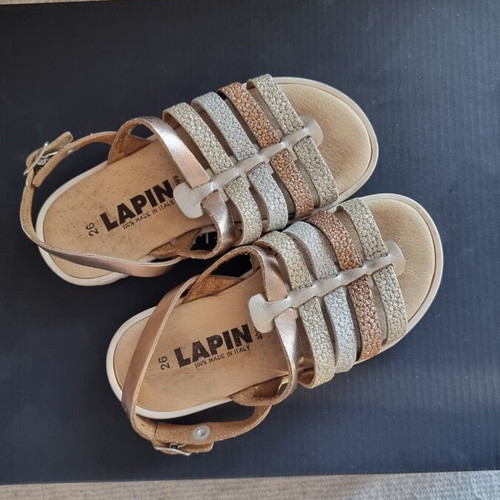 Lapin House sandals size 26 like new, gold color