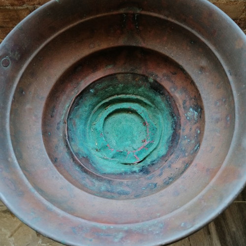 Mangali from Constantinople used, copper with brass handles