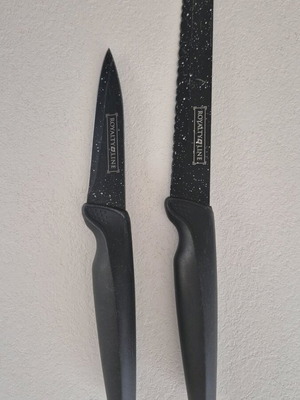 Royalty Line RL MB5C knives used, set of 3 with mable coating