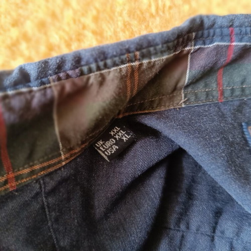 Barbour tailored fit blue shirt XXL like new