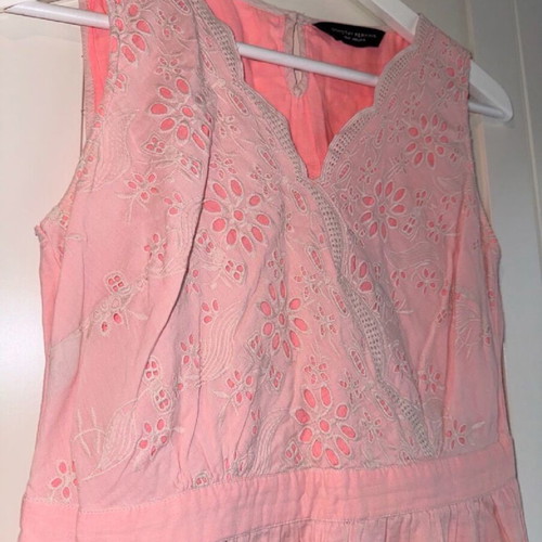 Dorothy Perkins dress like new, cotton with broderie embroidery, size UK12