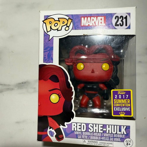 Red She-Hulk Funko Pop #231 Marvel 2017 Summer Convention Exclusive new