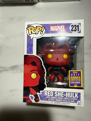 Red She-Hulk Funko Pop #231 Marvel 2017 Summer Convention Exclusive new