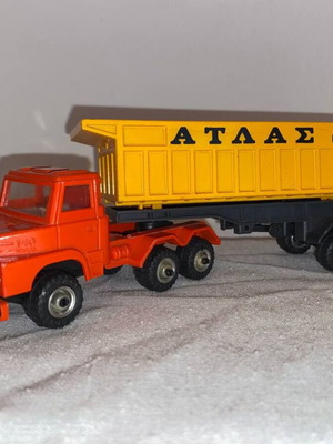 Play Trucks Scania L140 Atlas камион с падащ ремарке употребяван