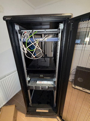 Dell PowerEdge R730xd 32U server rack με 24TB SAS, Zyxel firewall, UPS