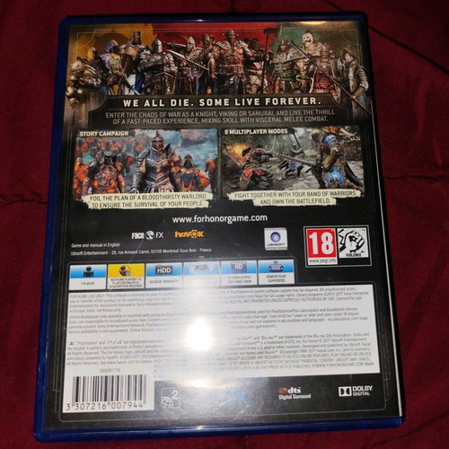 For Honor Deluxe Edition for PlayStation 4 like new