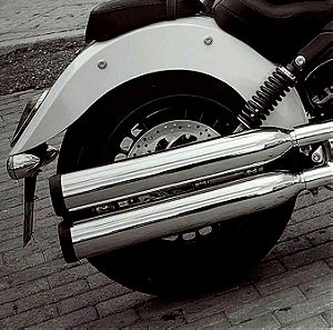 2015-2021 INDIAN SCOUT motorcycle OEM SLIP ON EXHAUST PIPE MUFFLERS