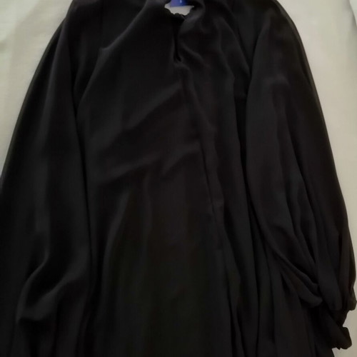 John Zack black sheer dress new, size Medium, Large