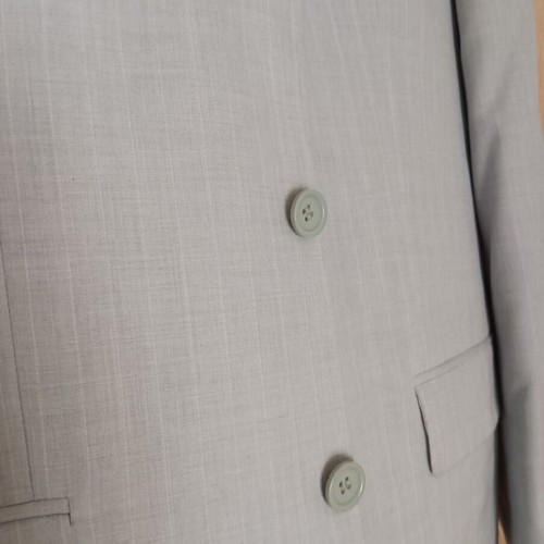 Alta Moda men's suit new with tags, silver, summer fabric