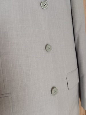 Alta Moda men's suit new with tags, silver, summer fabric