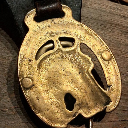 Συλλεκτικό βικτωριανό Horse Brasses σε δερμάτινο Martingale σαν καινούργιο