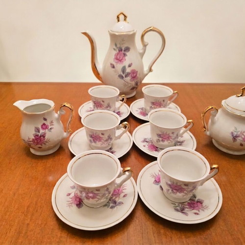Vintage Zaječar porcelain coffee and tea set, like new, 15 pieces