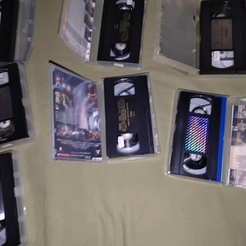 VHS and DVD Movie Collection used, pack of 9, retro video club editions