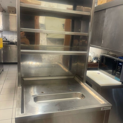 Professional inox glass holder used with space for cooler