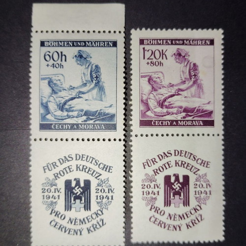 Germany Reich 1941 Bohemia and Moravia Unused Stamp Set