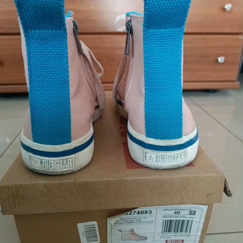 Big Star athletic shoes used, size 40, blue and pink